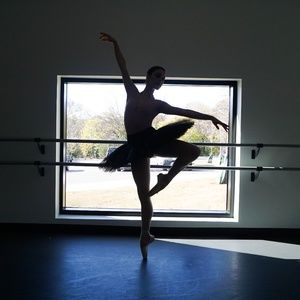 Black 10 layer, 14" radius tutu, with hoop